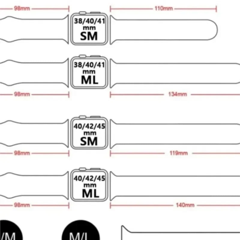 Silicone straps For Apple Watch