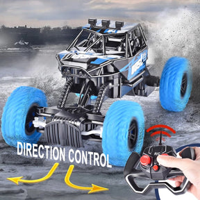 Remote control car with colorful flashing lights