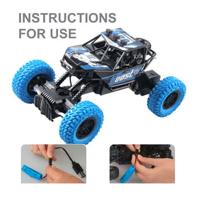 Remote control car with colorful flashing lights